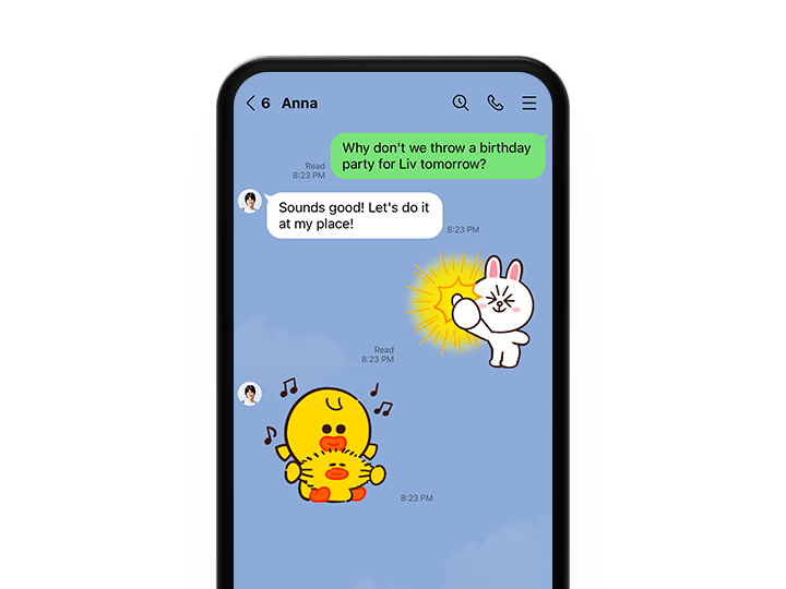 Line chat app new Need help
